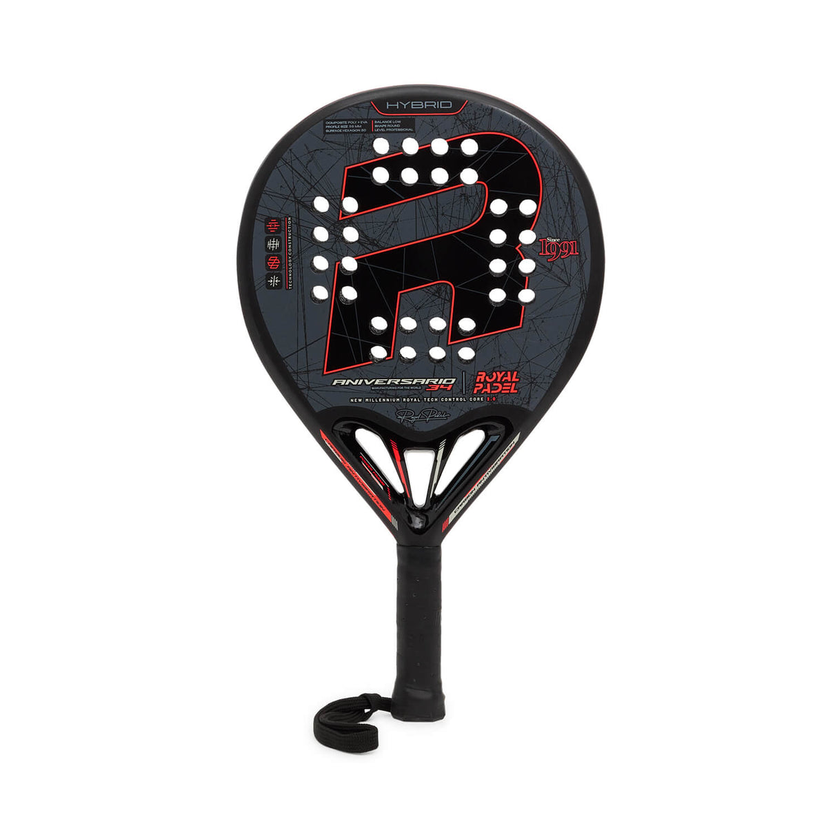 Royal Padel RP 34 Aniversary Hybrid 2024 Padelracket