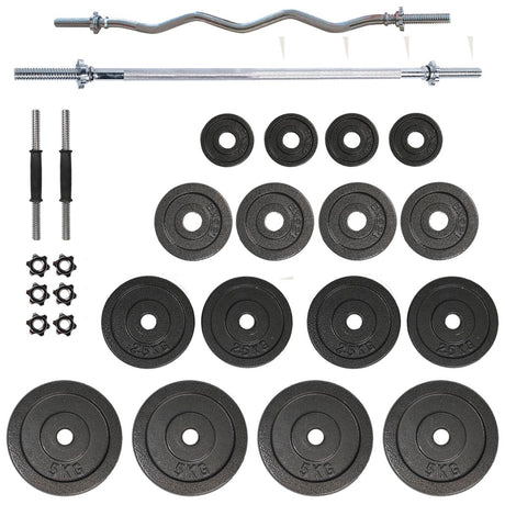 Barbell & Ez Bar Set 55 Kg.